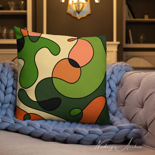 Papaya Throw Pillow